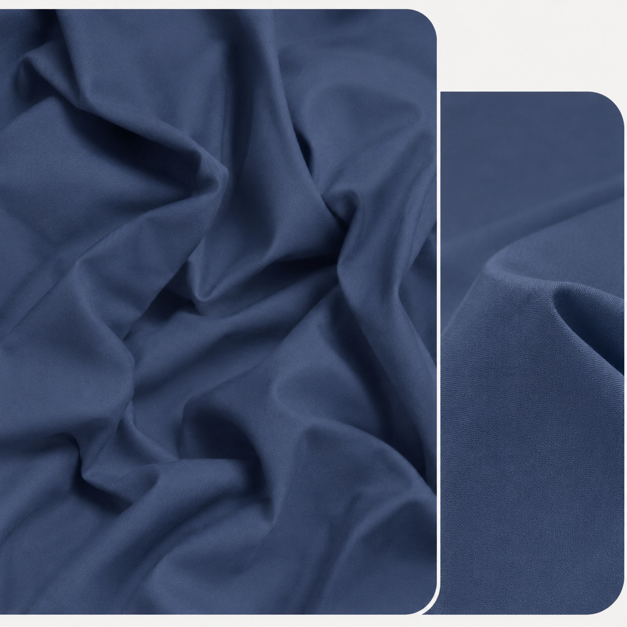 Housse de Couette en Coton Bleu Foncé