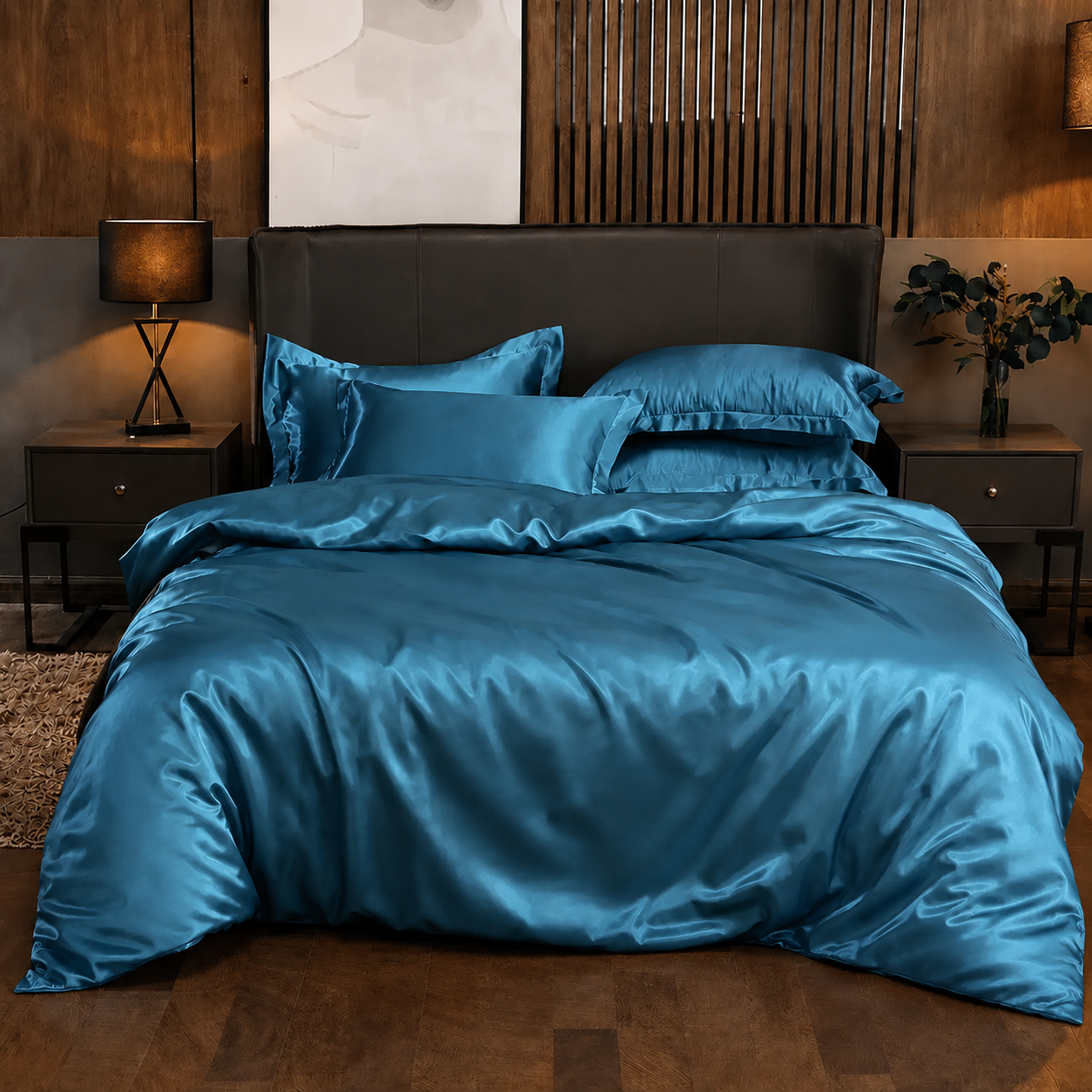 Kit satin Bleu