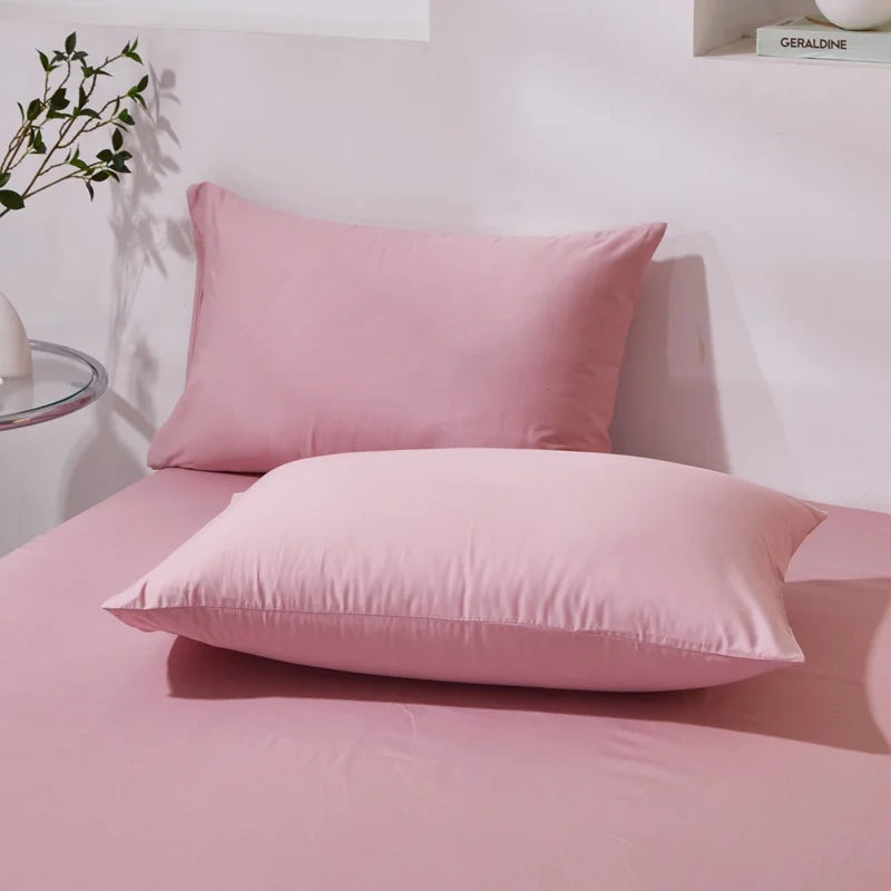 Coussin en coton Rose