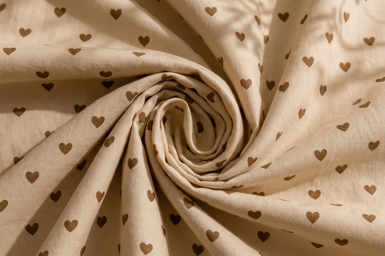 Parure de lit - Cœur Caramel
