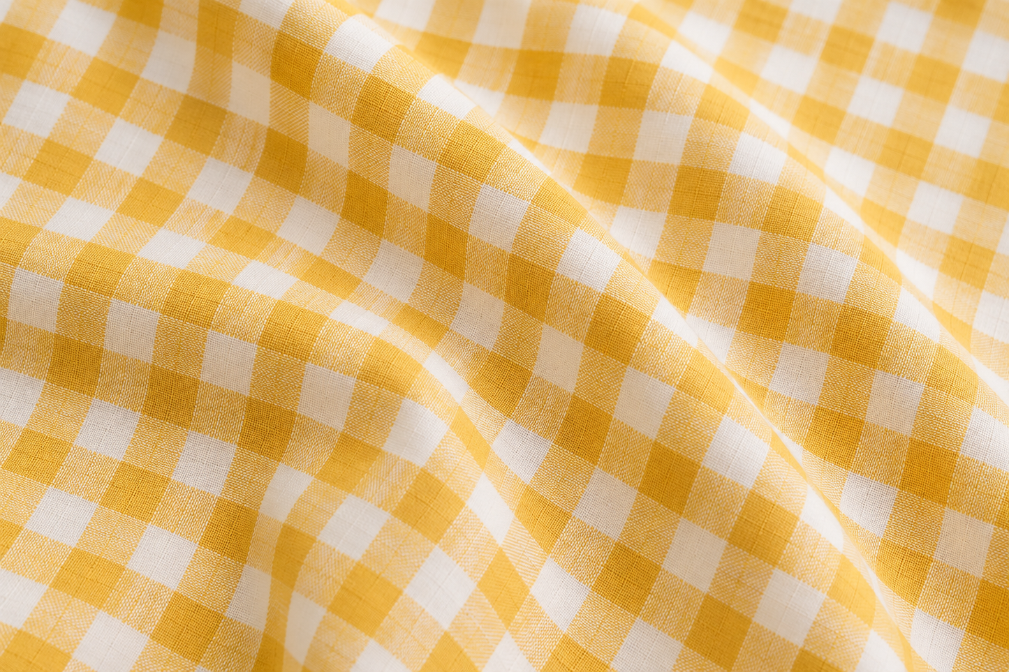 Parure de lit en coton - Vichy Soleil