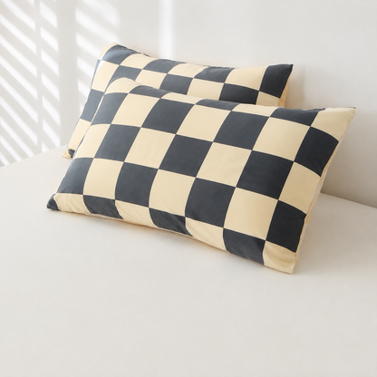 Parure de lit en coton - Damier Angelo
