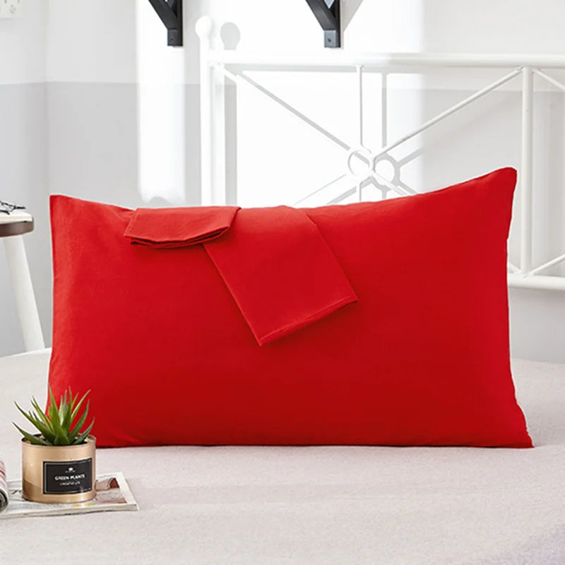 Kit de 2 taies d'oreiller 100% coton