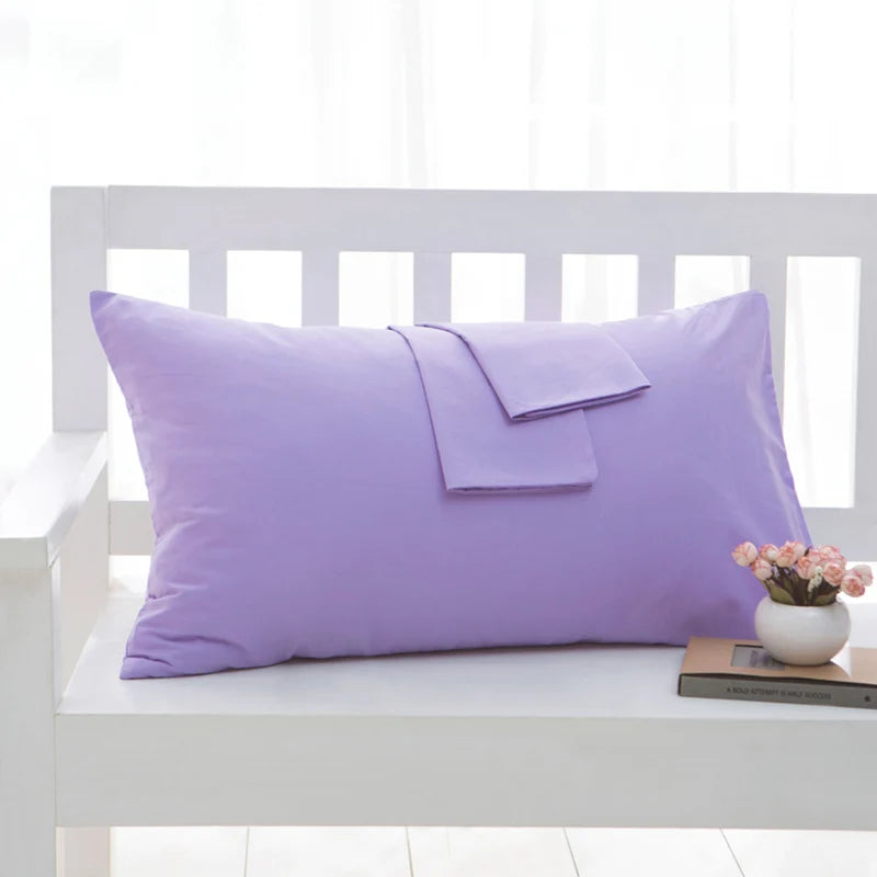 Kit de 2 taies d'oreiller 100% coton
