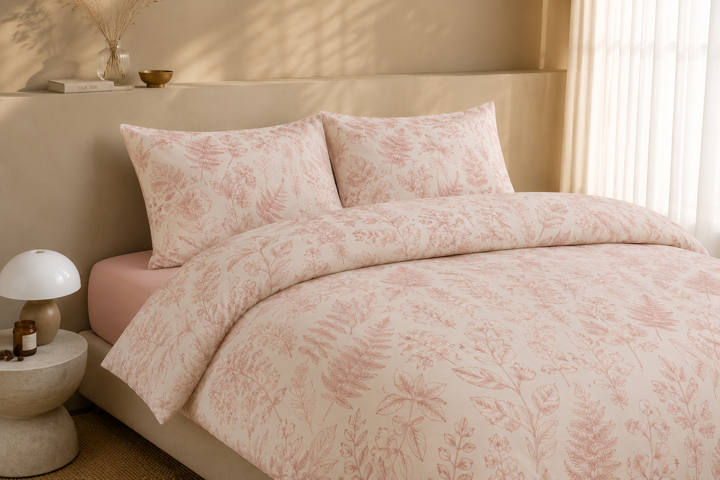 Parure de lit en coton - Douce Romance