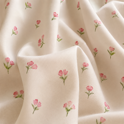 Parure de lit en coton - Les Tulipes de Louise