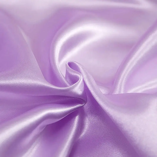 Housse de Couette en Satin Violet + kit coussin