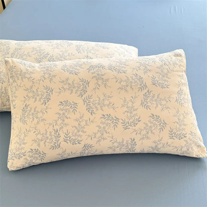 Kit housse de couette fleurie verte