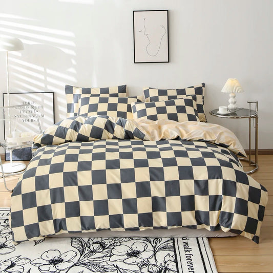 Parure de lit en coton - Damier Angelo